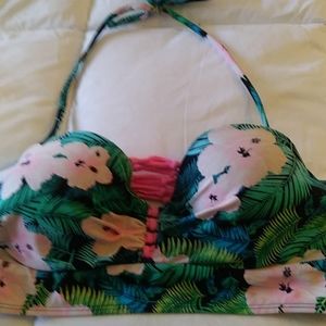 Tropical swim suit top